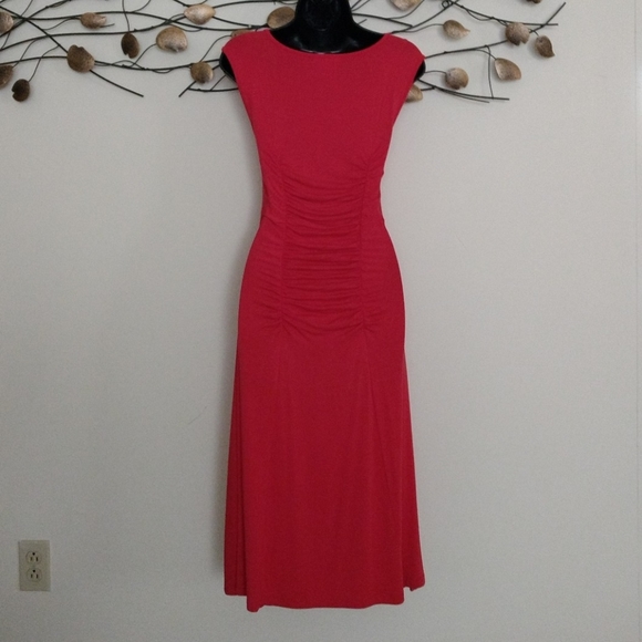 Catherine Malandrino Red Fit & Flare Dress EUC - Picture 3 of 4
